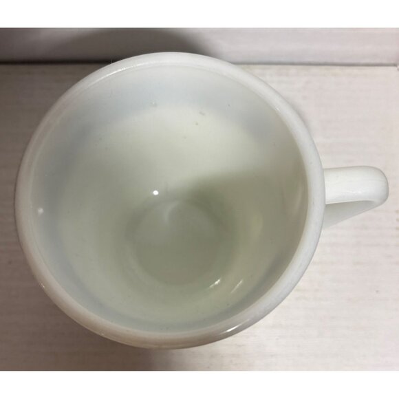 Vintage Pyrex Coffee Cup Old Town Blue Onion Milk Glass Mug #1410 - Picture 2 of 8